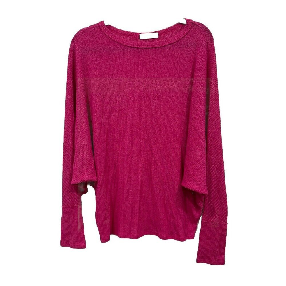 Talulah Hot Pink Oversized Small S Sweater Top Long Sleeve Barbie T-Shirt Tee